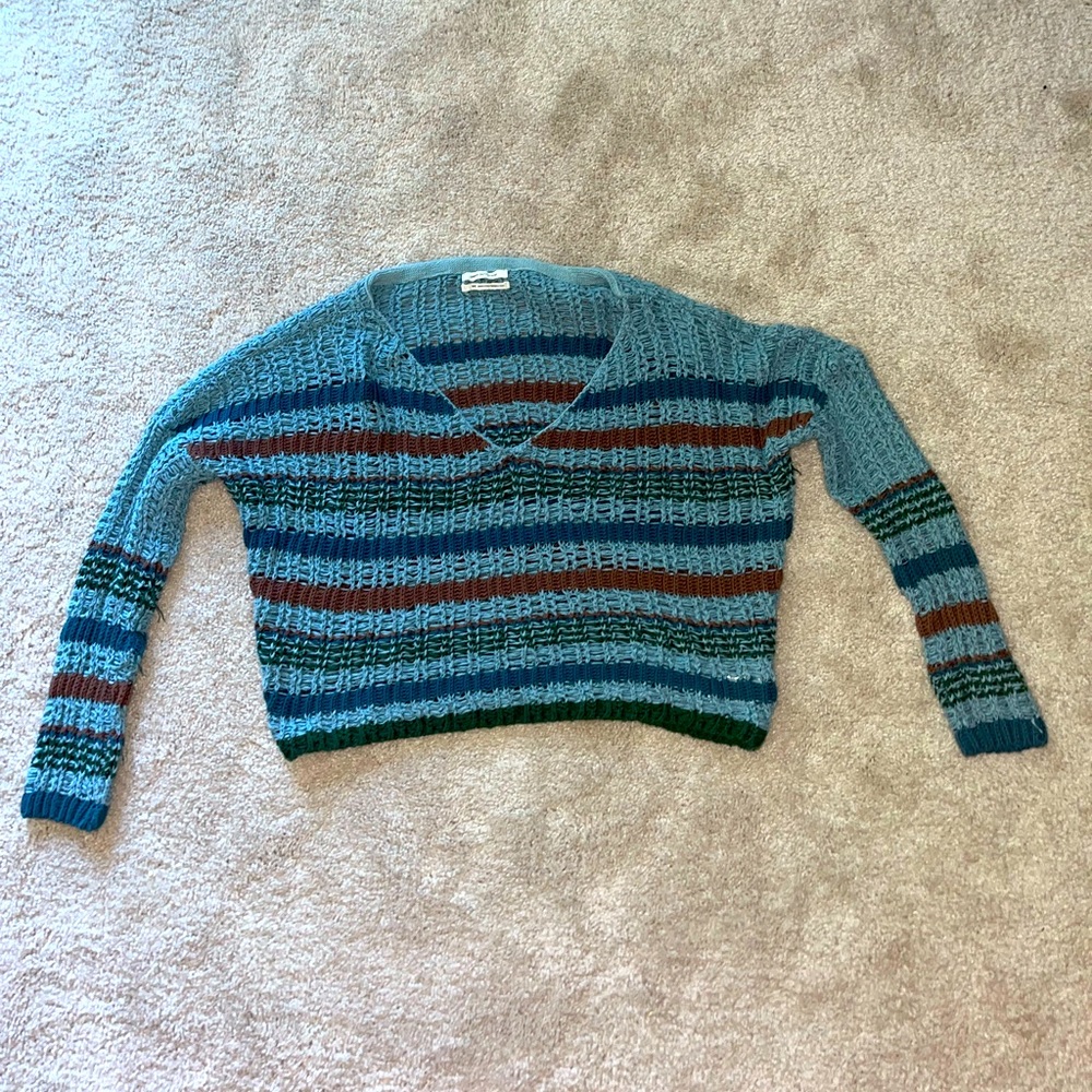 Urban Outfitters - striped and slightly cropped knit sweater